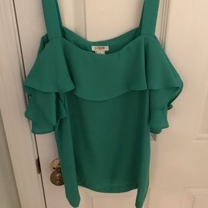 J crew flowy off the shoulder top worn once